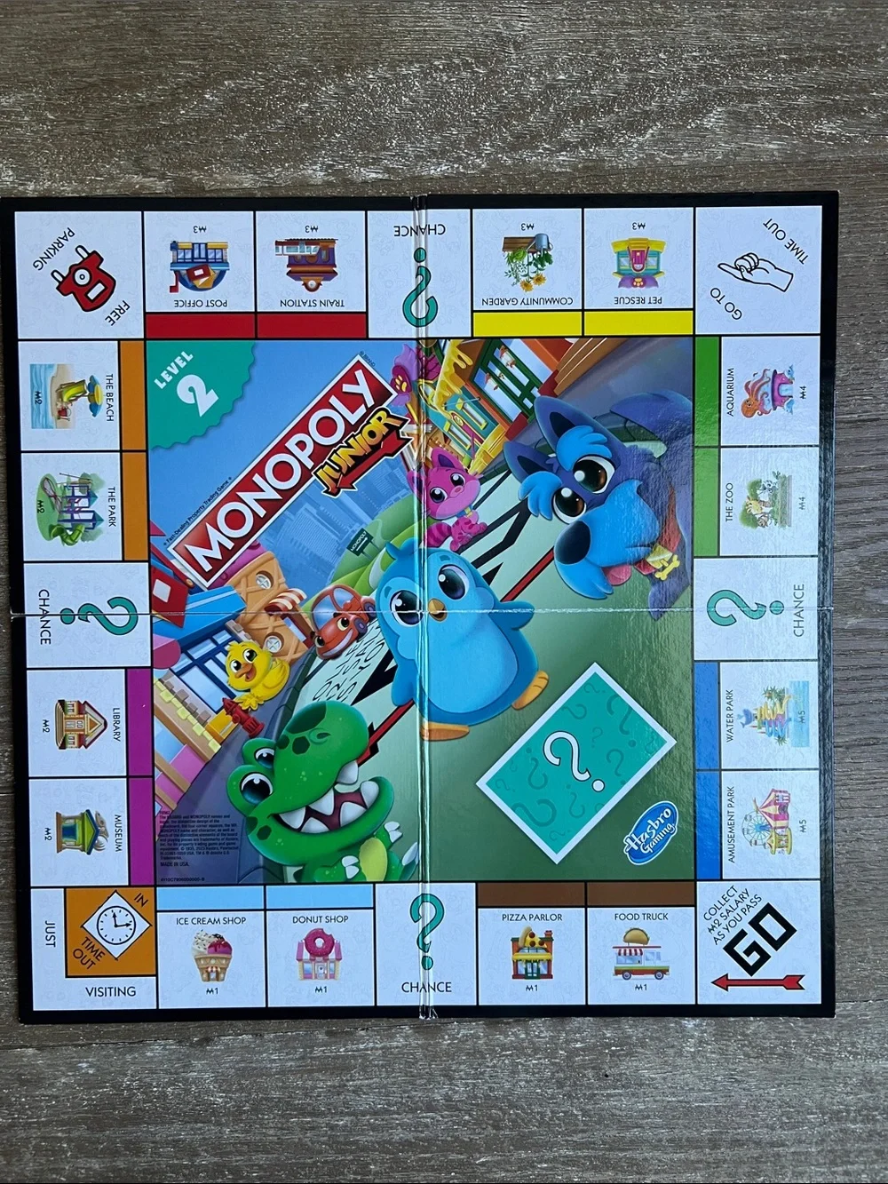 EUC Monopoly Junior Board Game (2 in 1 Game)